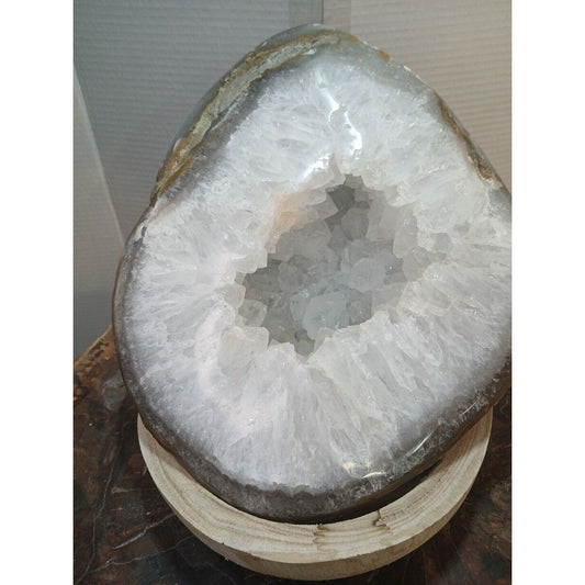 Large Natural Madagascar Agate Geode — 19.3 lbs, Museum-Quality Quartz Specimen