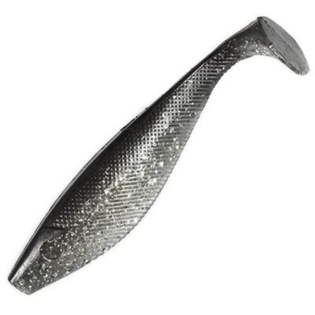 Swim Shad 5" -  Black Silver Glitter