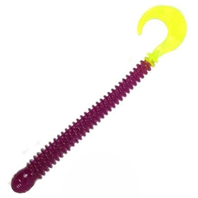 Ring Worm 4"  -  Purple w/ Chartreuse Tail