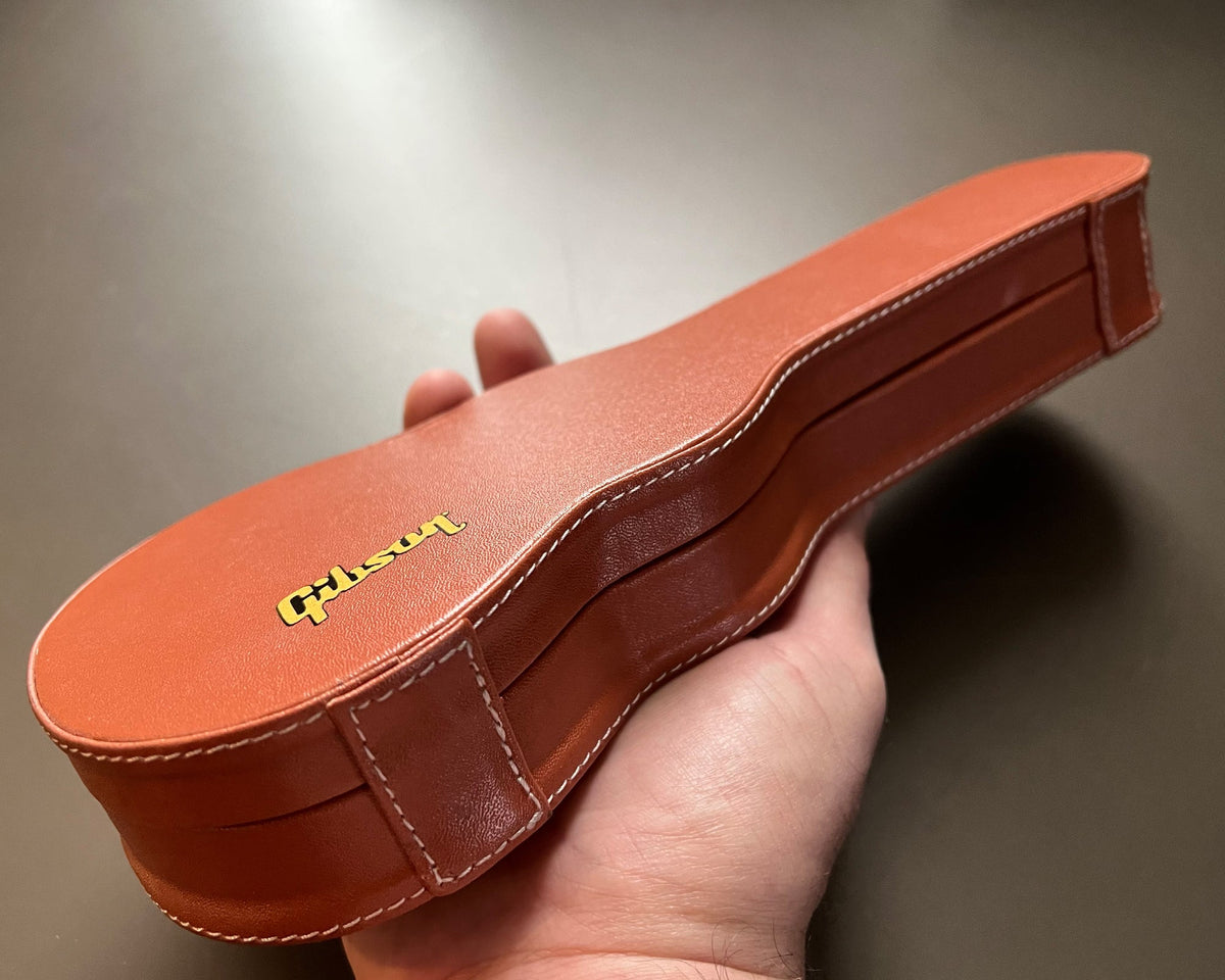 Miniature Gibson Les Paul Original Hardshell Case Brown - 1:4 Scale