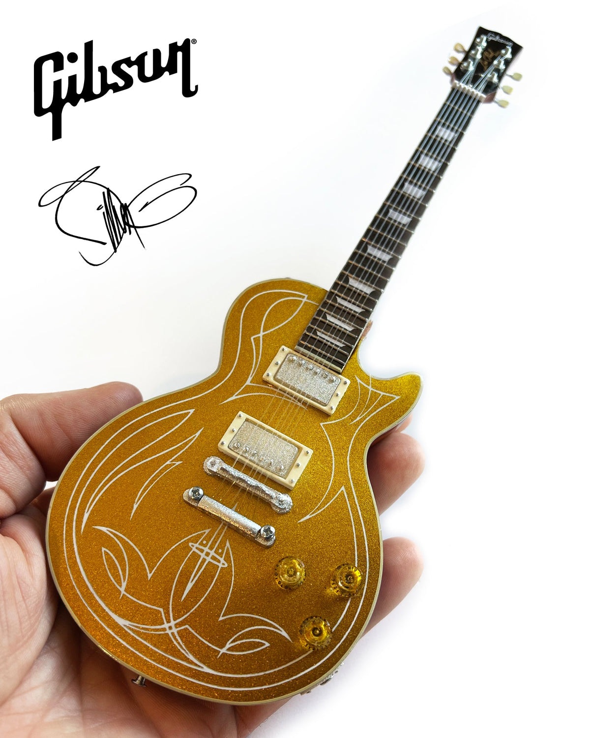 Billy F Gibbons OFFICIALLY LICENSED Signature Mini Guitar Model Collection - SET OF 3