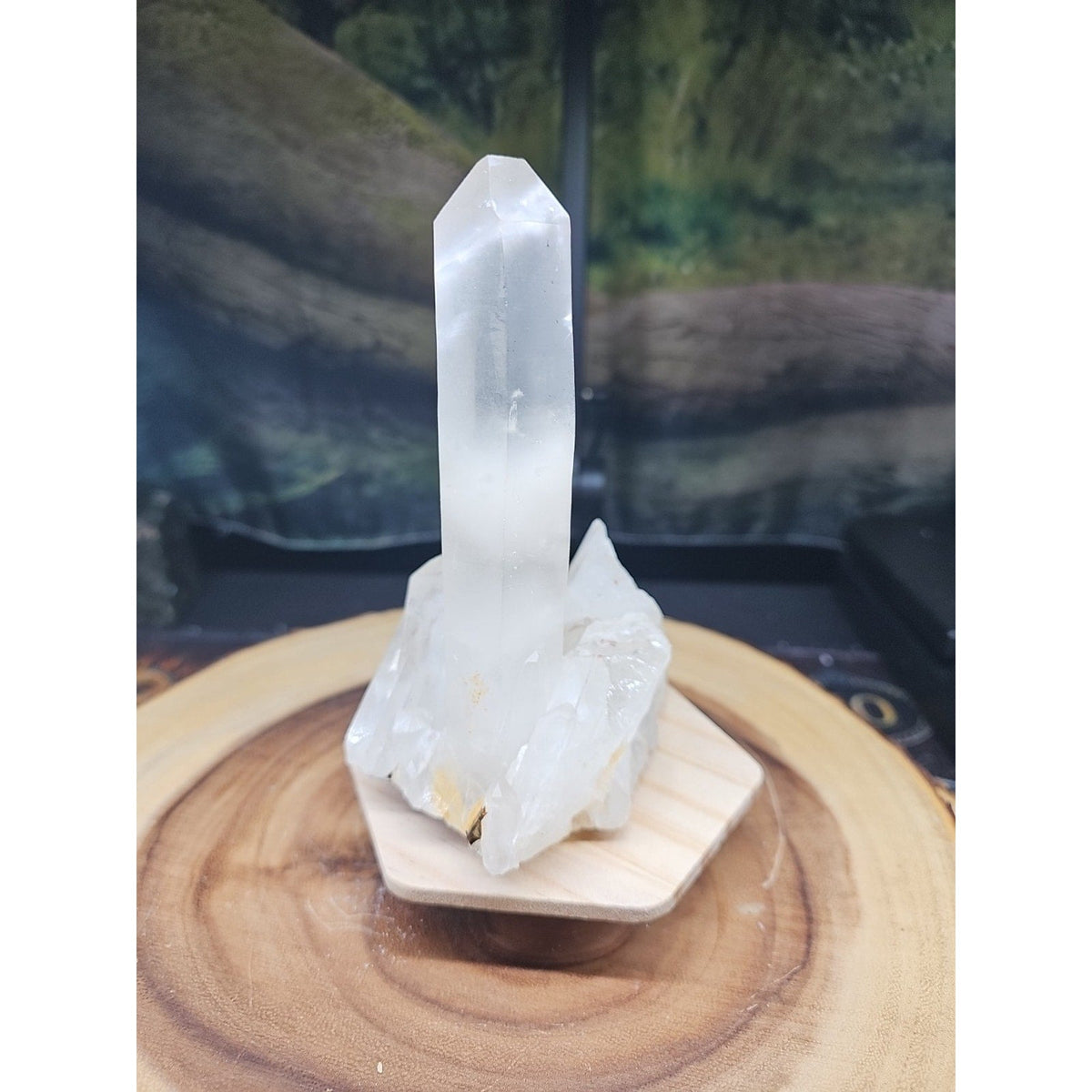 Natural Clear White Quartz Crystal Cluster — 1.28lb, Madagascar