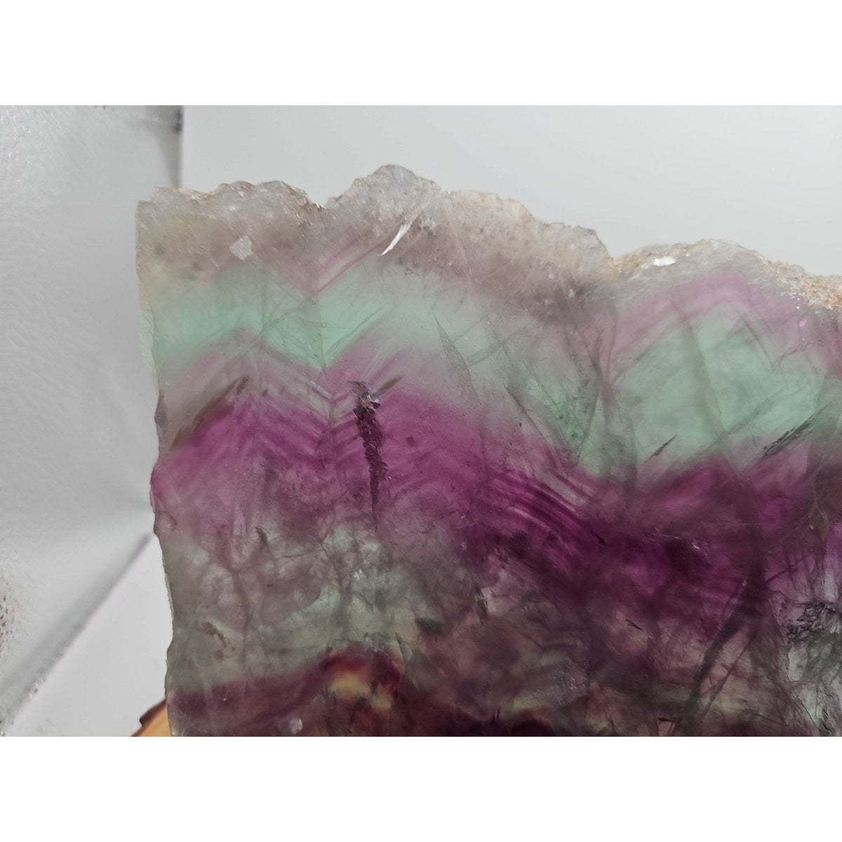 5.7LB Natural Fluorite Quartz Crystal Sheet - Vitreous Mineral Specimen