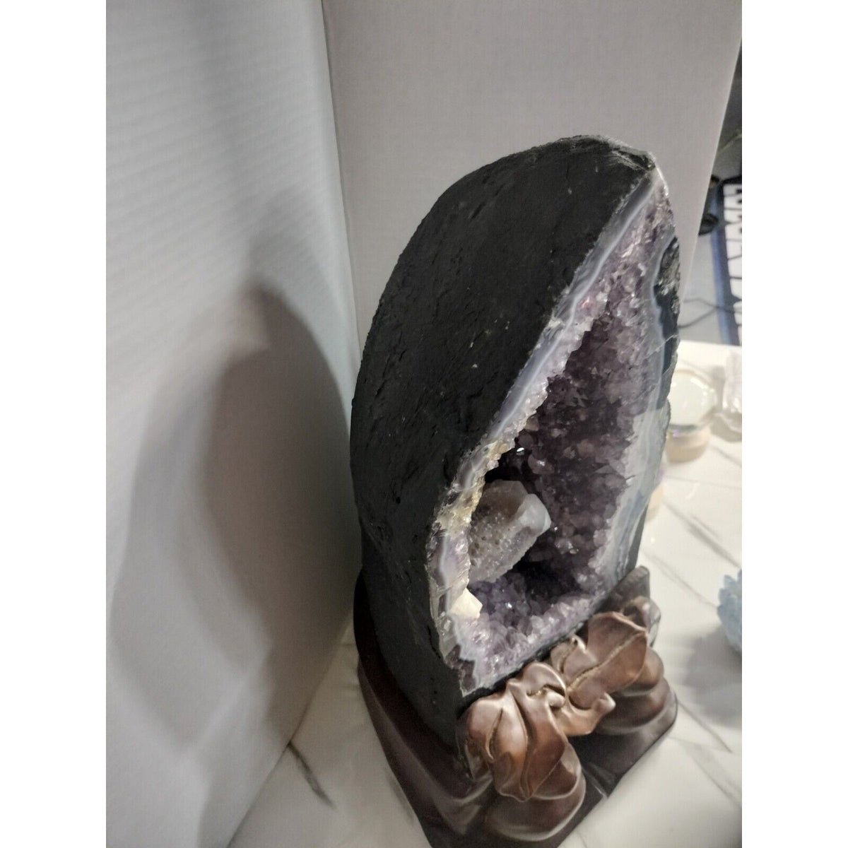 Large Natural Amethyst Geode Quartz Cluster — 31.12 lbs, Statement Specimen