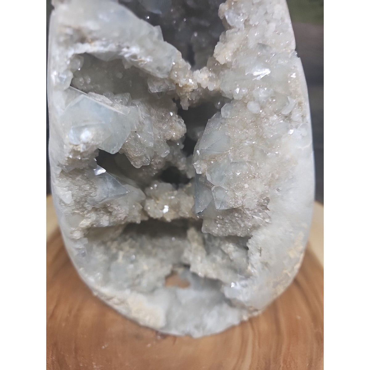 Large Baby Blue Celestite Geode Cluster — 13.6 lbs, 8 inches, Brazil