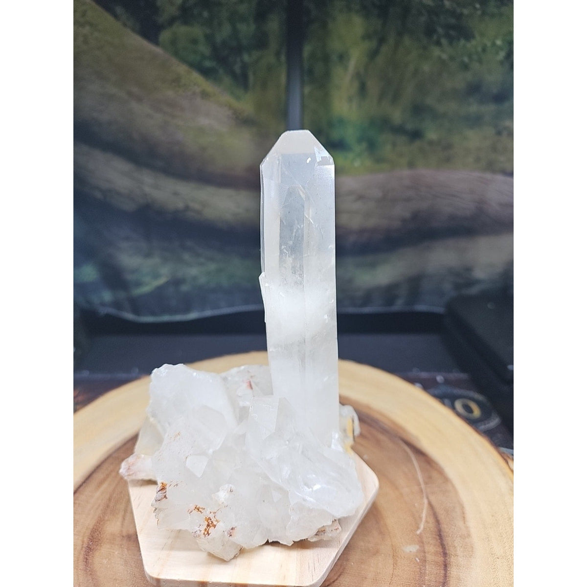 Natural Clear White Quartz Crystal Cluster — 1.28lb, Madagascar