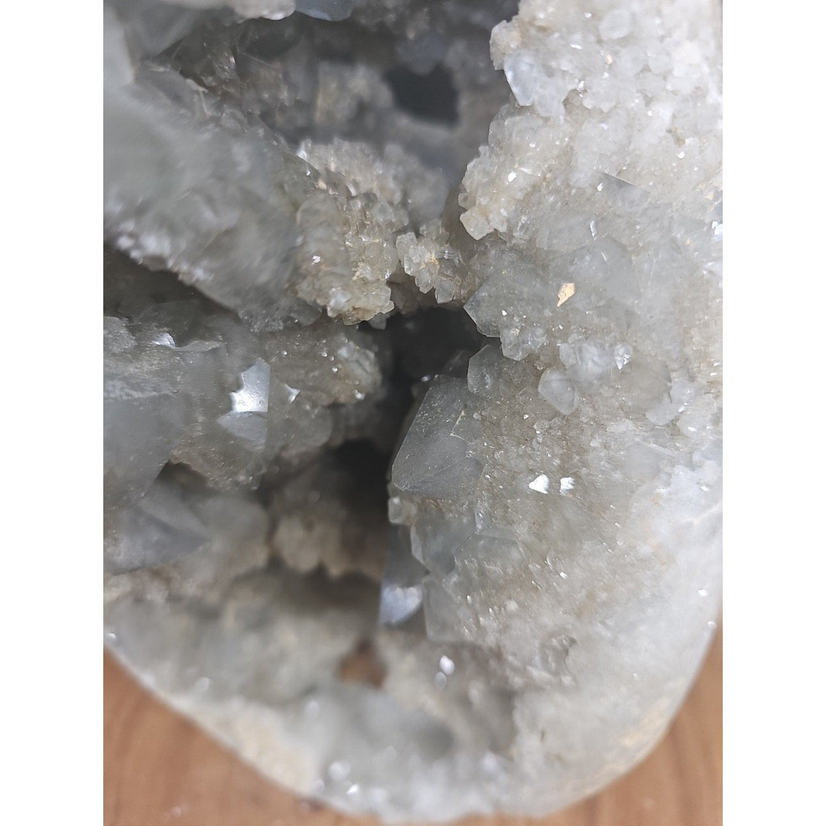 Large Baby Blue Celestite Geode Cluster — 13.6 lbs, 8 inches, Brazil
