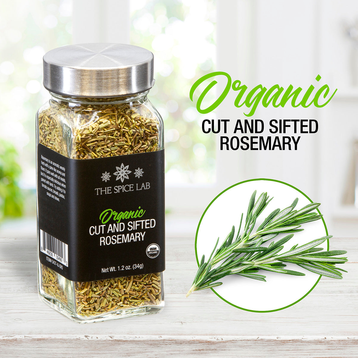 Organic Cut and Sifted Rosemary