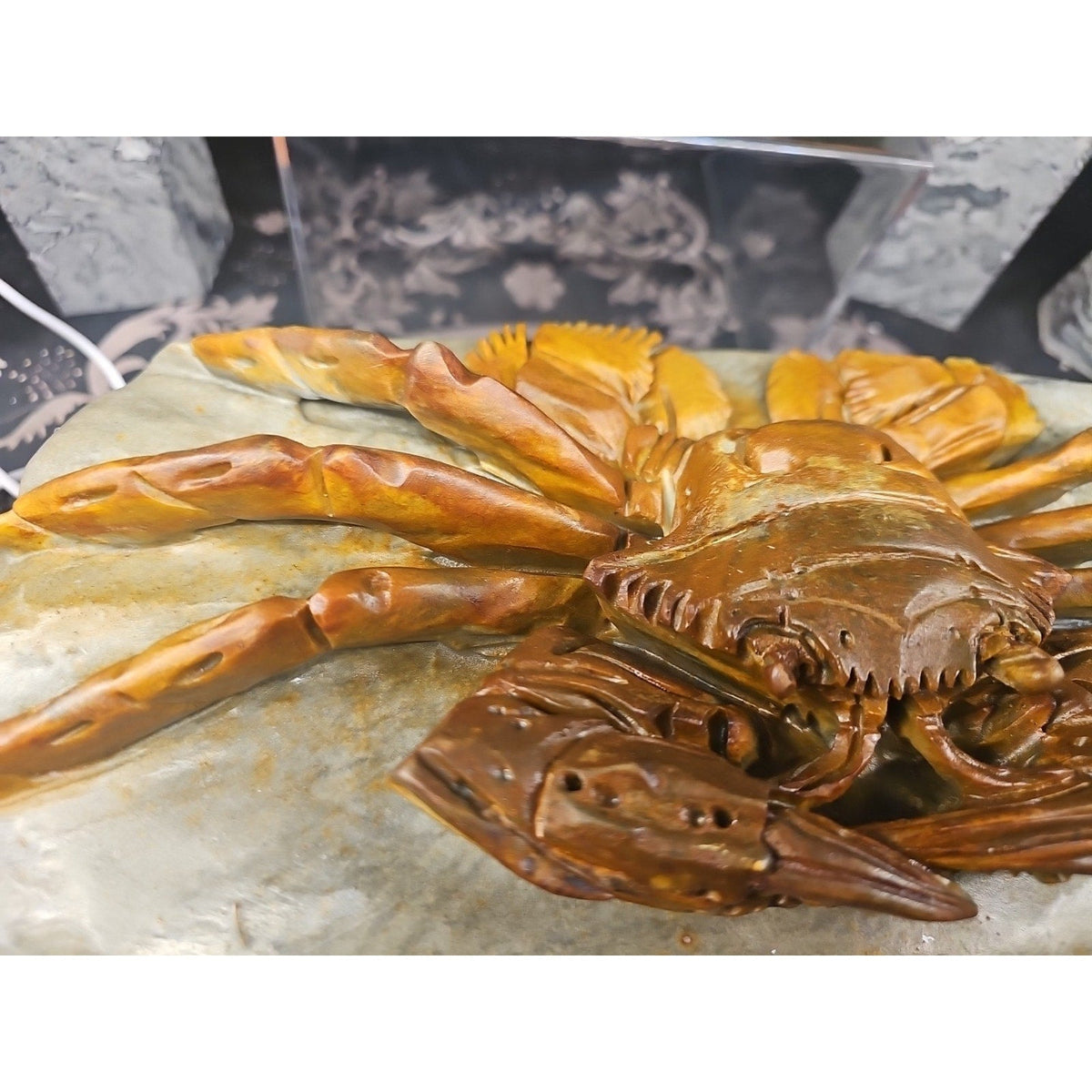 Mao Gong Shi Crab Skull - 7.9LB Hand-Carved Specimen