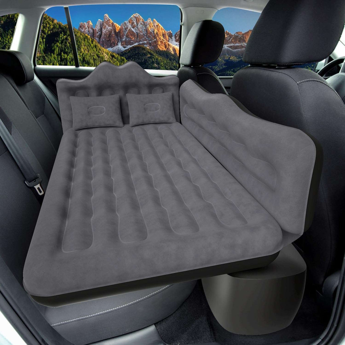 Thicken Backseat SUV/Car/Truck Air Mattress Air Bed Inflatable SUV Truck Mattress -30.31'' Width/Grey