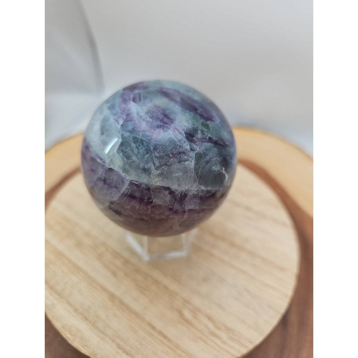 Rainbow Fluorite Crystal Sphere – 1.09 lb Madagascar