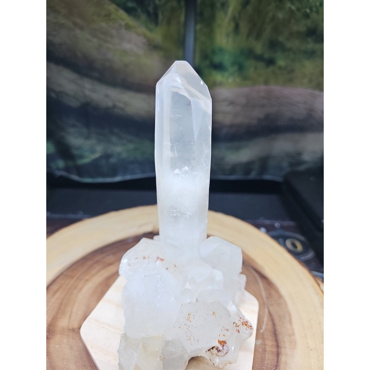Natural Clear White Quartz Crystal Cluster — 1.28lb, Madagascar