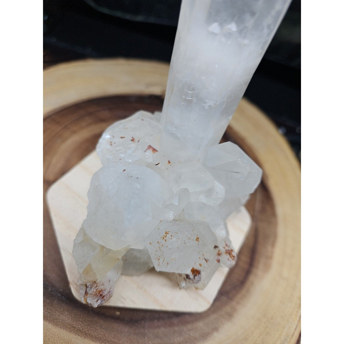 Natural Clear White Quartz Crystal Cluster — 1.28lb, Madagascar