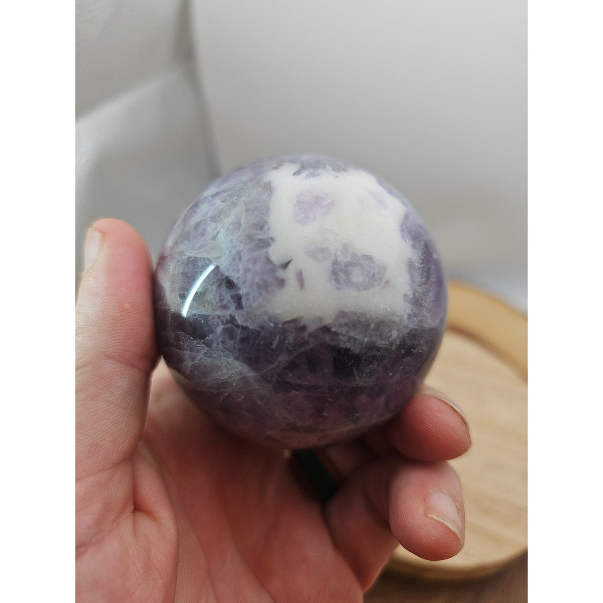 Rainbow Fluorite Crystal Sphere – 1.09 lb Madagascar