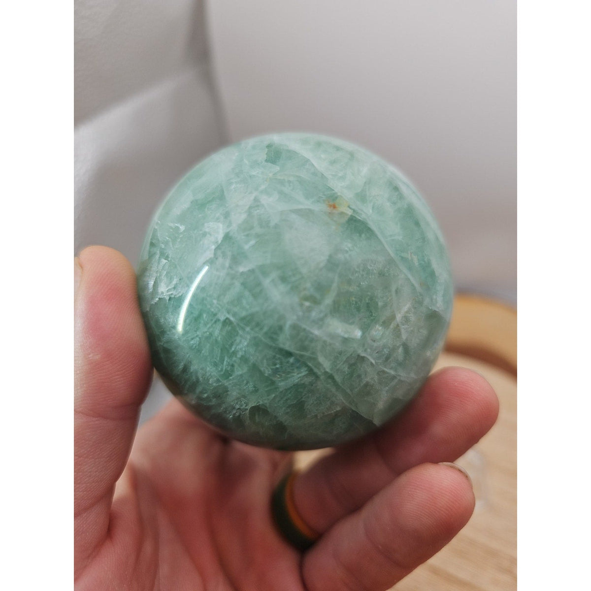 Rainbow Fluorite Crystal Sphere – 1.43 lb Madagascar