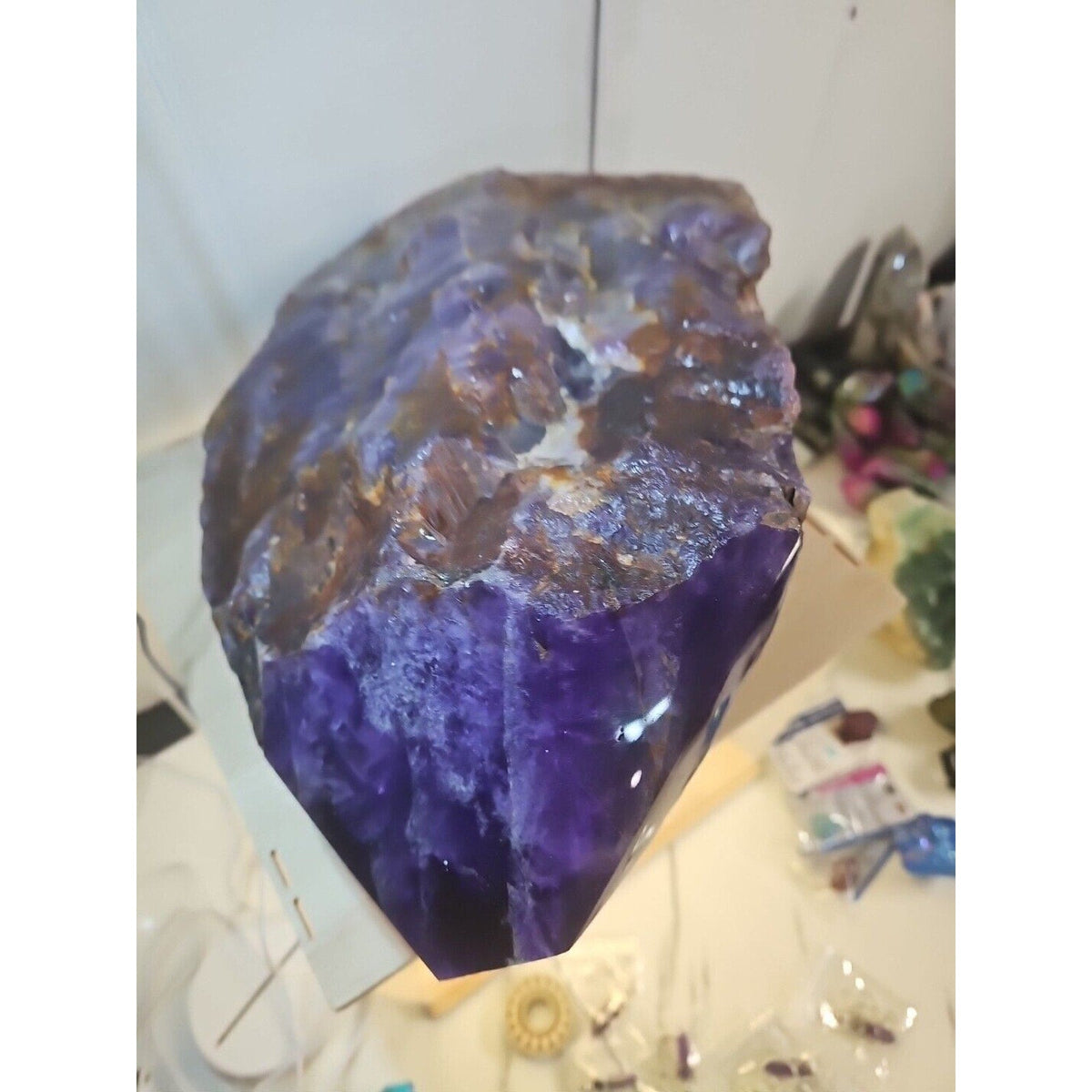 Large Natural Amethyst Geode Cluster — 36.3 lbs, Brazil