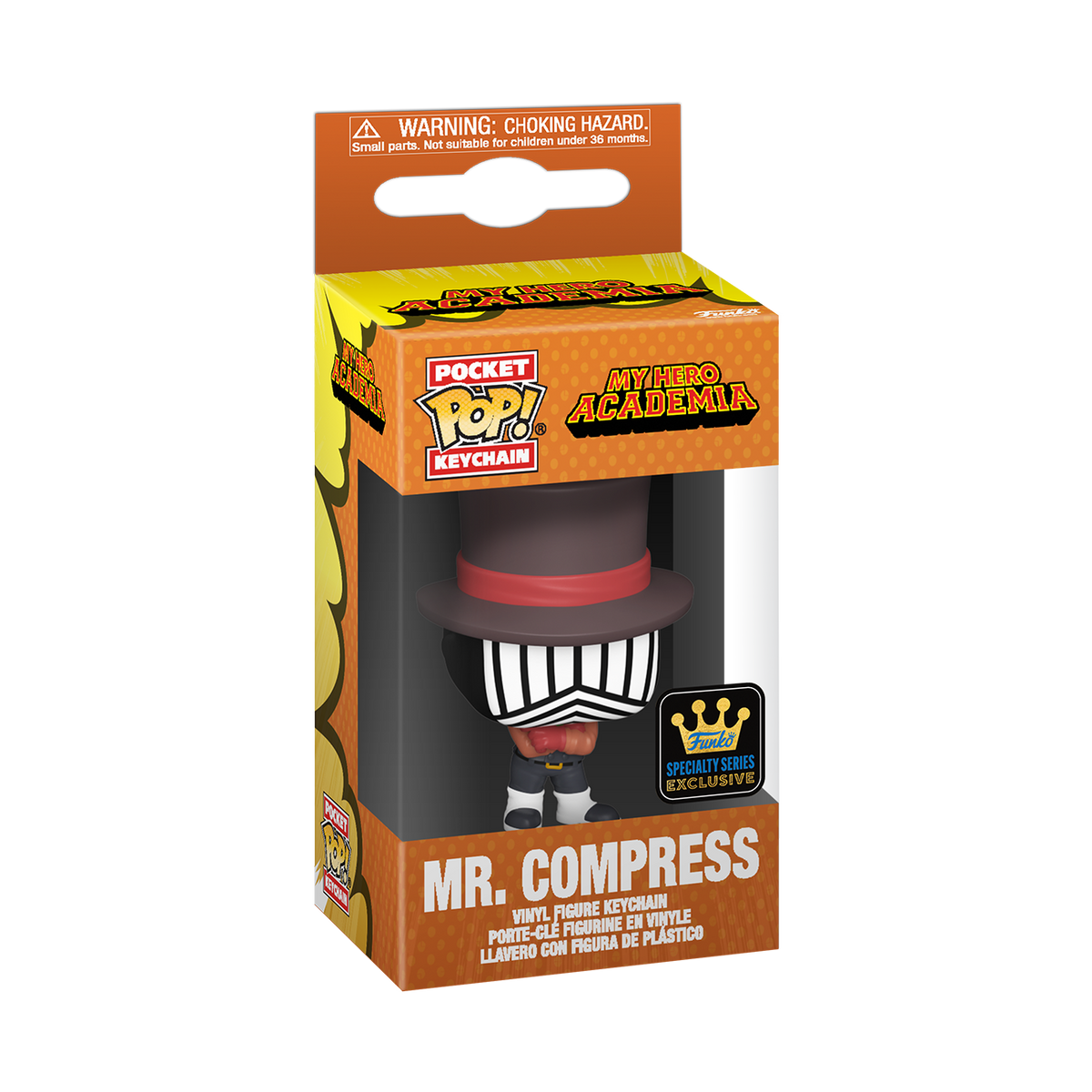 POP! Keychain: MHA - Mr. Compress (Hideout) (FS)