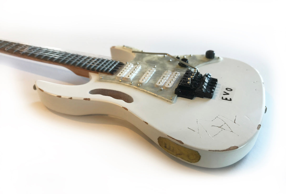 Steve Vai Vintage Ibanez JEM EVO Mini Guitar Replica Tribute