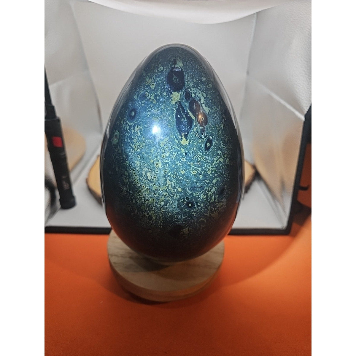 Kambaba Jasper Specimen with Jade Stand – 15.2 lb