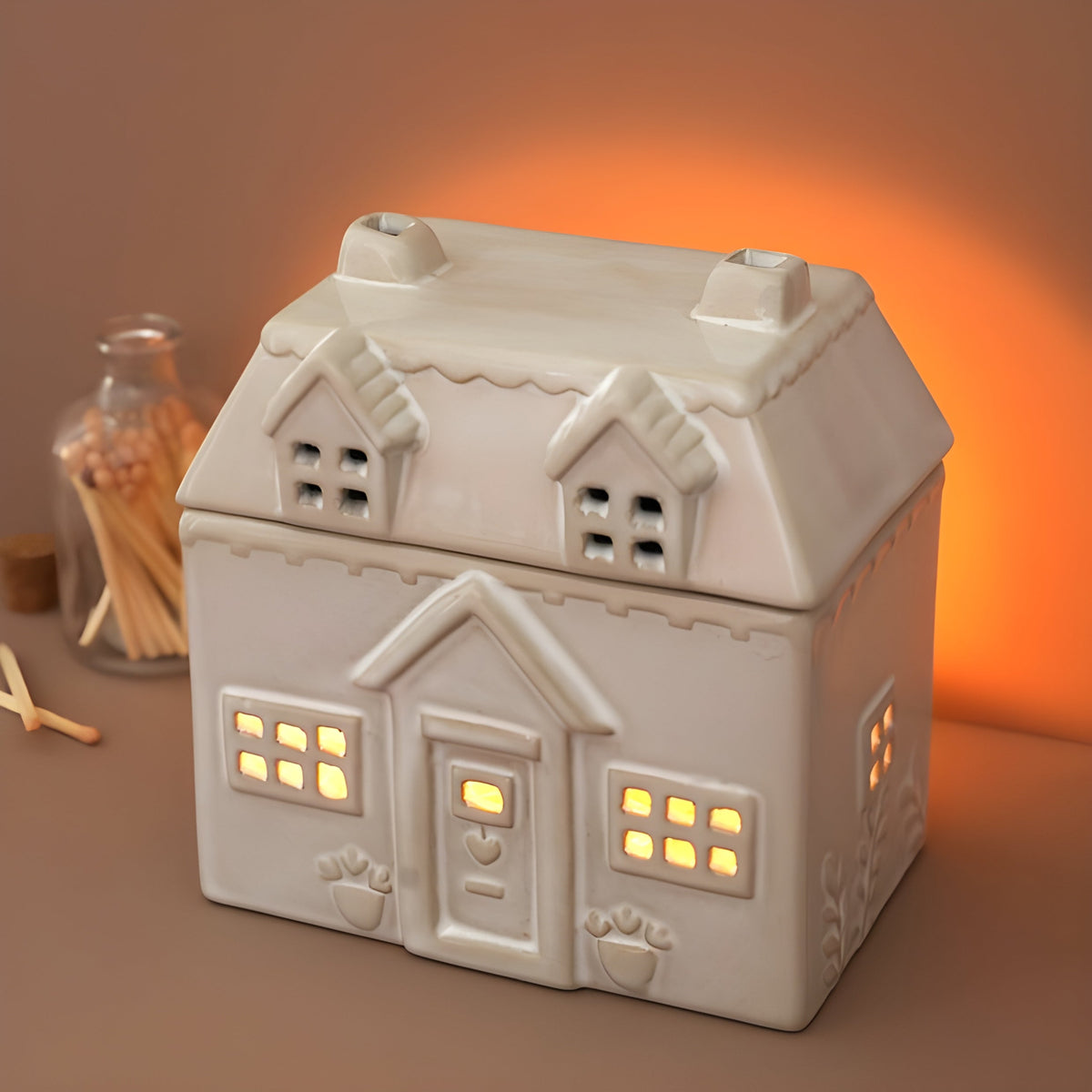 Ceramic House Wax Melt Warmer