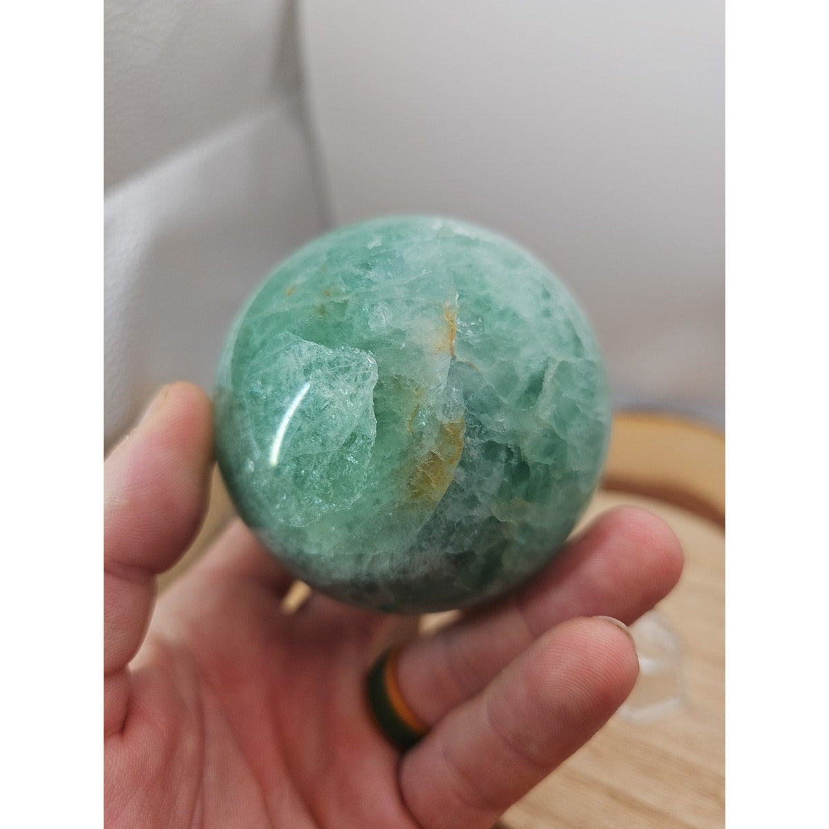 Rainbow Fluorite Crystal Sphere – 1.43 lb Madagascar