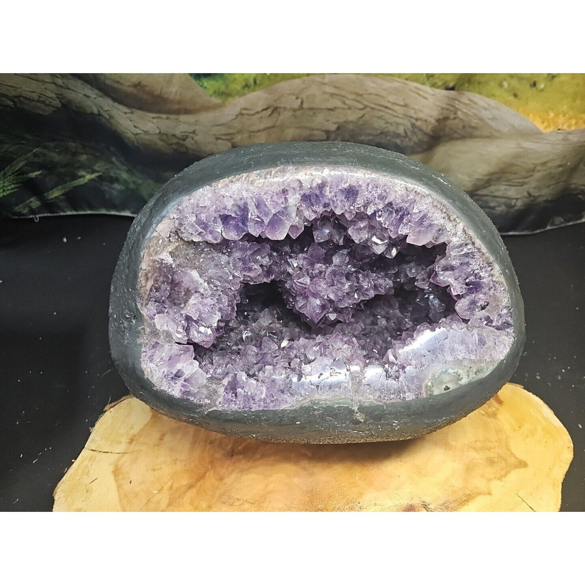 Large Natural Amethyst Geode Quartz Cluster — 21.7 lbs, Calming & Spiritual Healing Crystal