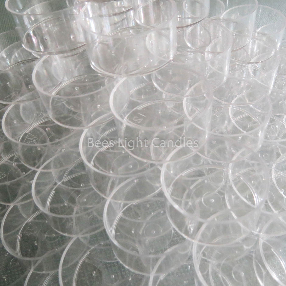 75 Clear Polycarbonate Tealight Cups