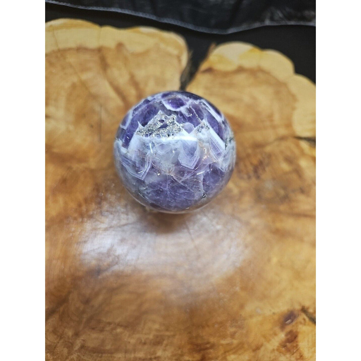 Amethyst Sphere — 65mm with Glass Stand, 1 lb