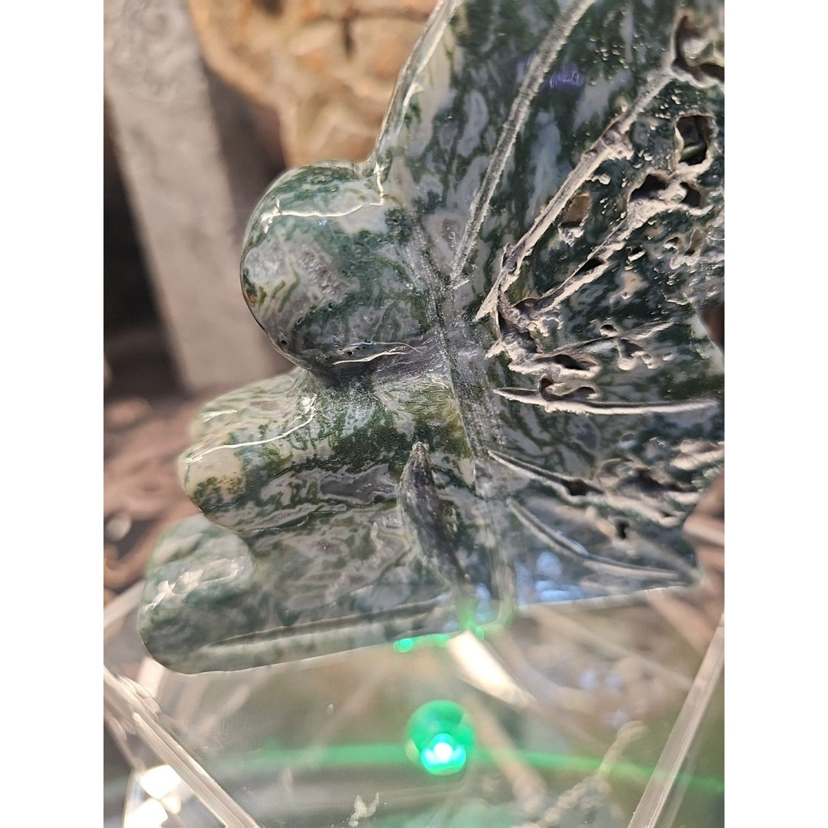 Moss Agate Fairy Guardian .77lb