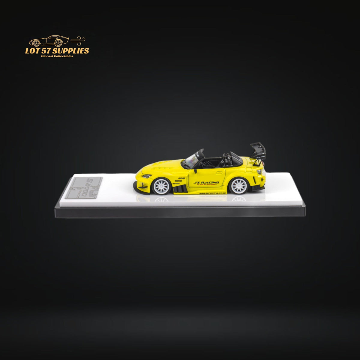 MicroTurbo Honda S2000 JS Racing Indy Yellow Pearl 1:64
