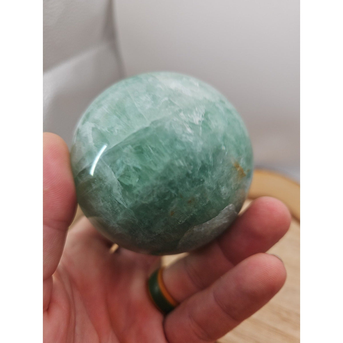 Rainbow Fluorite Crystal Sphere – 1.43 lb Madagascar