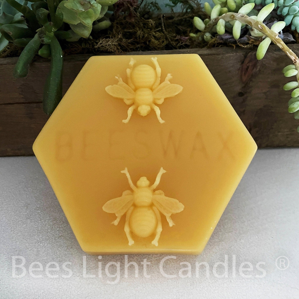 8 oz All Natural Beeswax Bricks Cosmetic Apiary Grade A