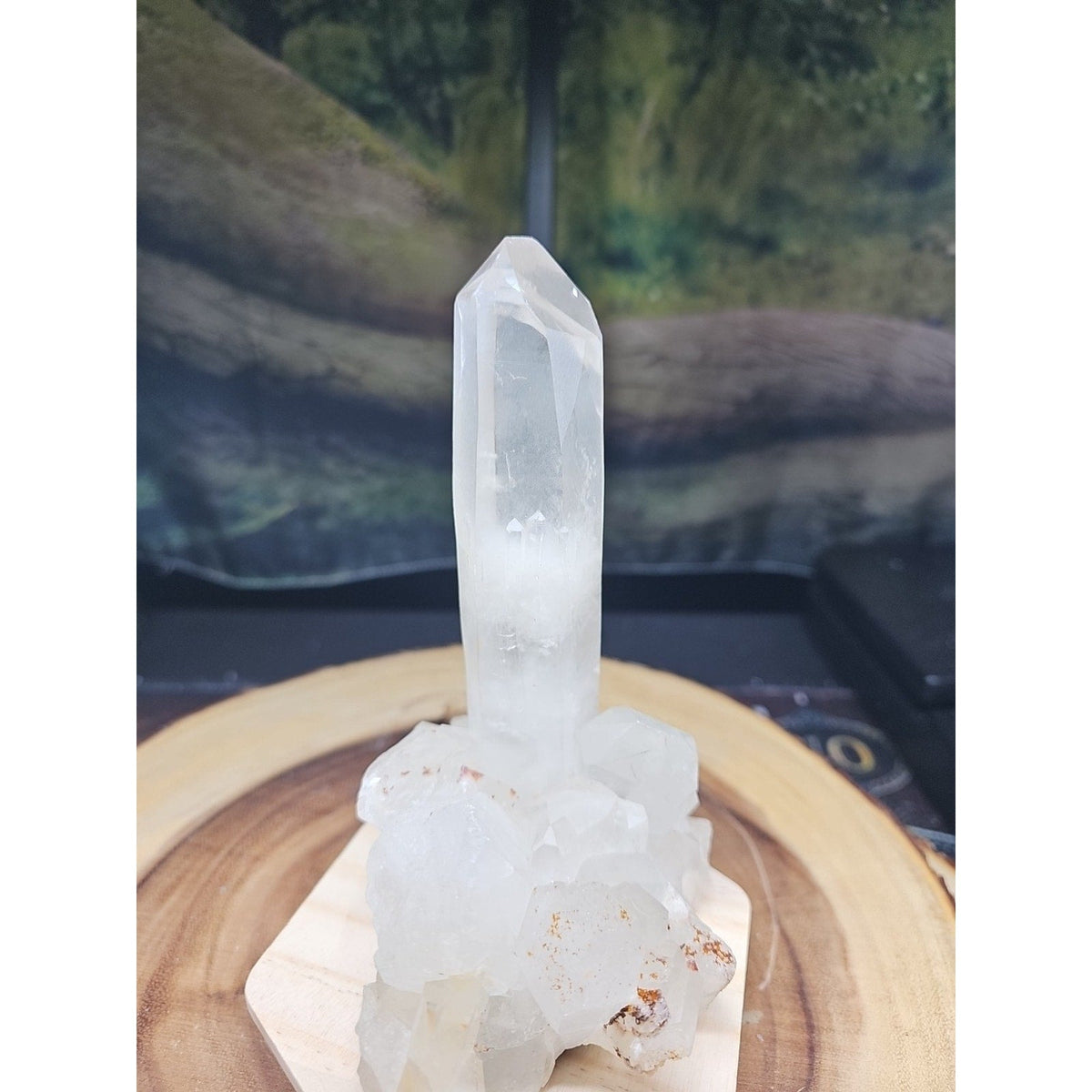 Natural Clear White Quartz Crystal Cluster — 1.28lb, Madagascar