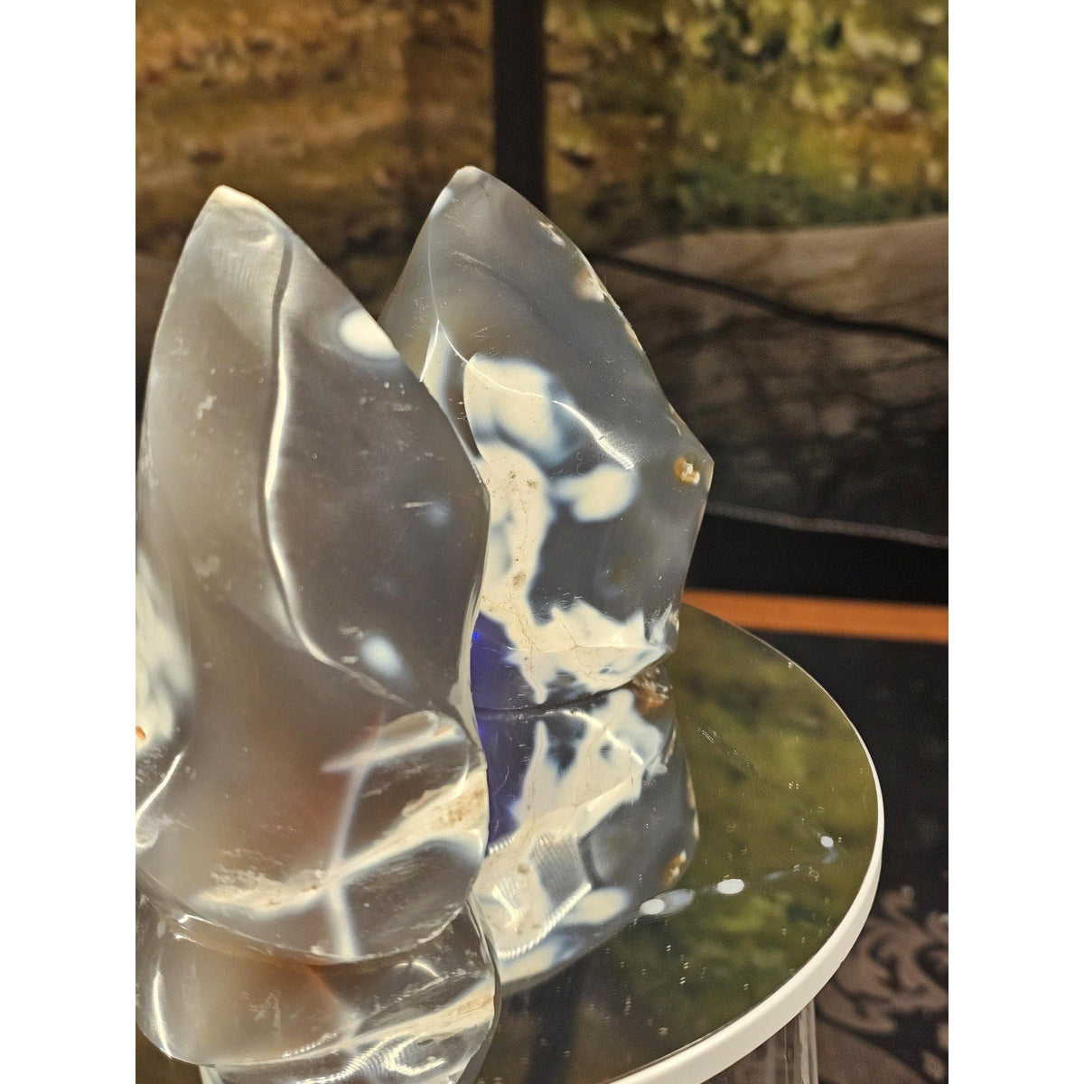 Natural Orca Stone Flame Pair – 1.10 lb