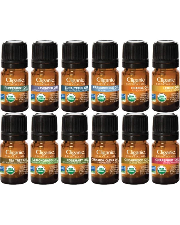 Essential Oils Set - Organic Aromatherapy Set