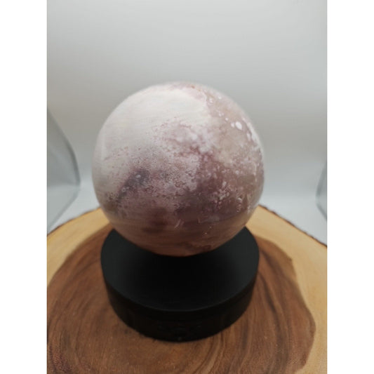 6.55lbs Natural Cherry Blossom Agate Sphere Quartz Crystal Ball