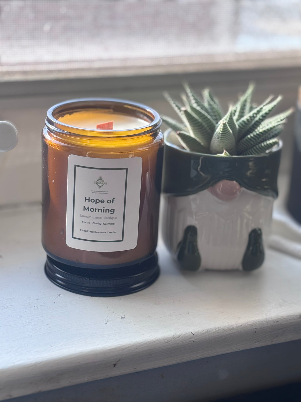 Shadow - Beeswax Candle - Lavender, Lemon, Eucalyptus