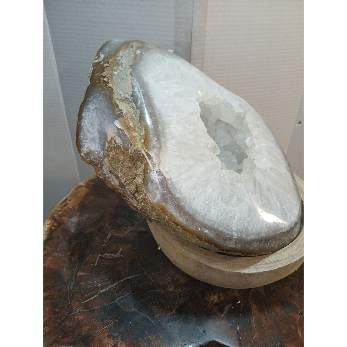 Large Natural Madagascar Agate Geode — 19.3 lbs, Museum-Quality Quartz Specimen