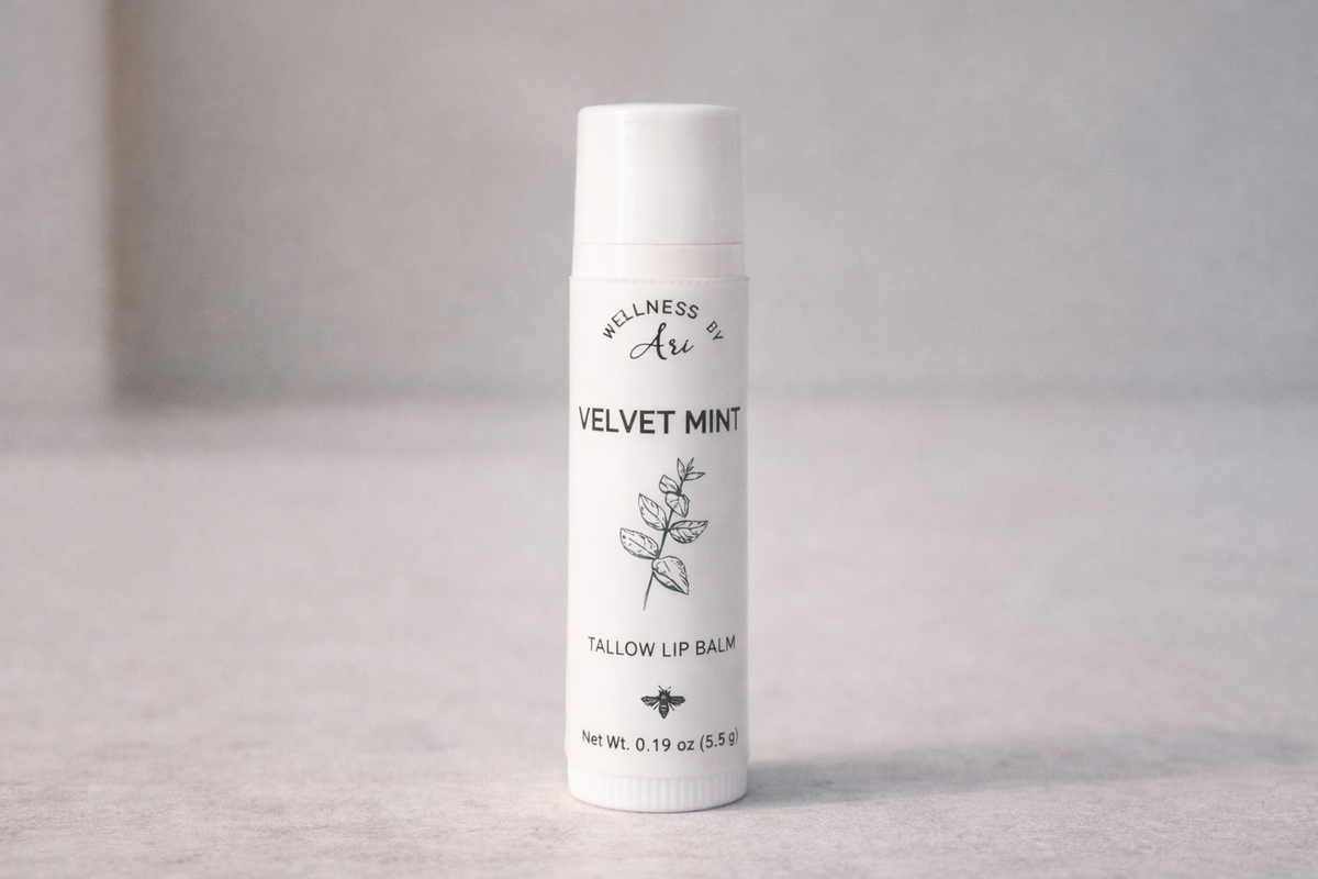 Tallow Lip Balm – Natural Beeswax Lip Balm for Dry Lips | Vanilla, Chocolate Peppermint, Unscented
