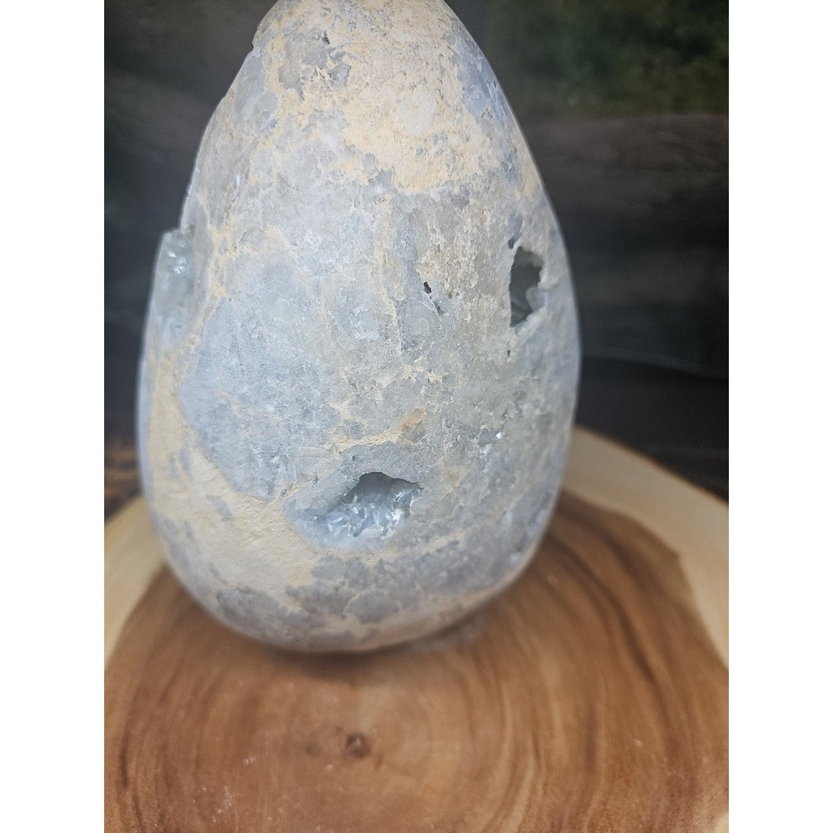 Large Baby Blue Celestite Geode Cluster — 13.6 lbs, 8 inches, Brazil