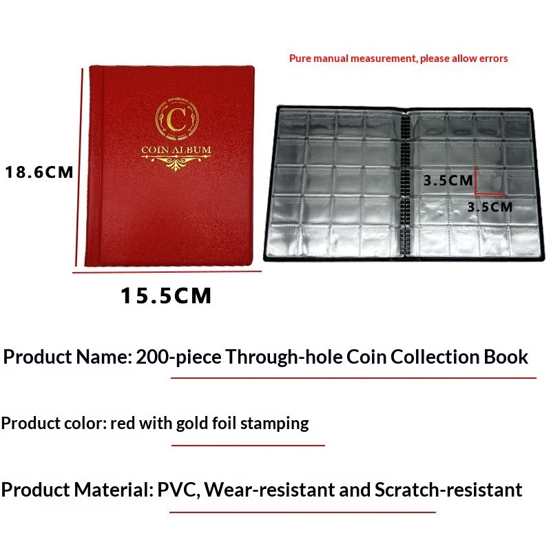 200 Square Coin Album Holders