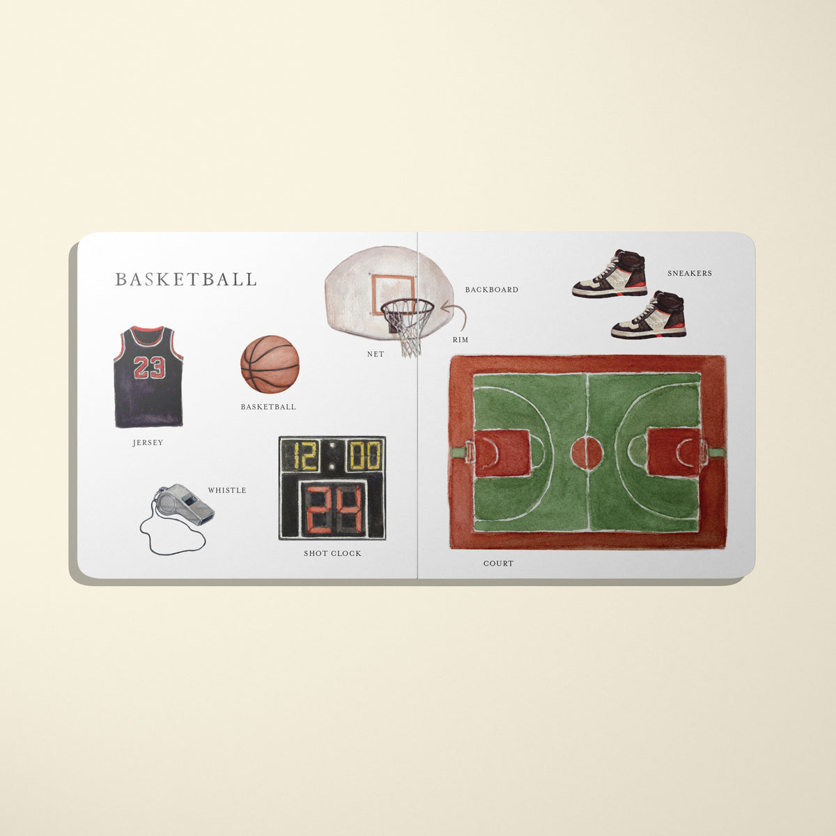 Our Big Book of Sports: 100+ First Words Board Book for Babies & Toddlers Across 13 Sports
