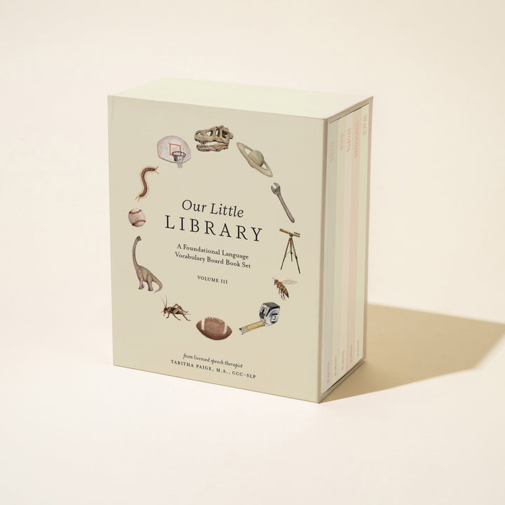 Our Little Library Vol. 3: A 5-Book First Words Board Book Gift Set for Babies & Toddlers