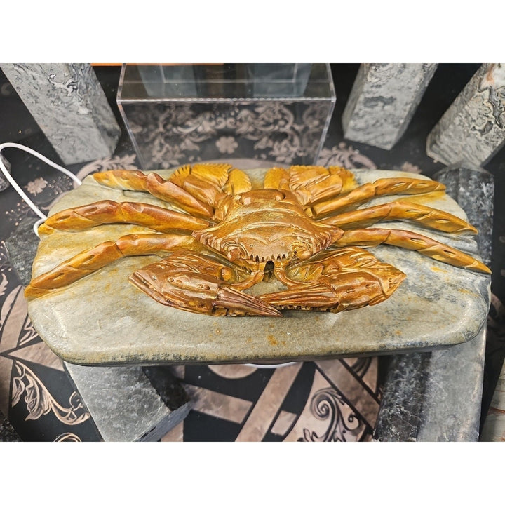 Mao Gong Shi Crab Skull - 7.9LB Hand-Carved Specimen
