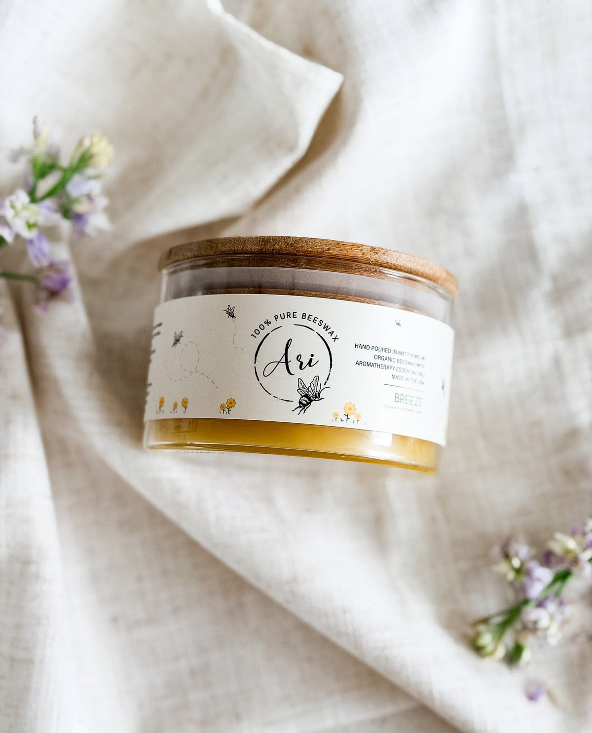 Breeze Beeswax Candle |8 oz