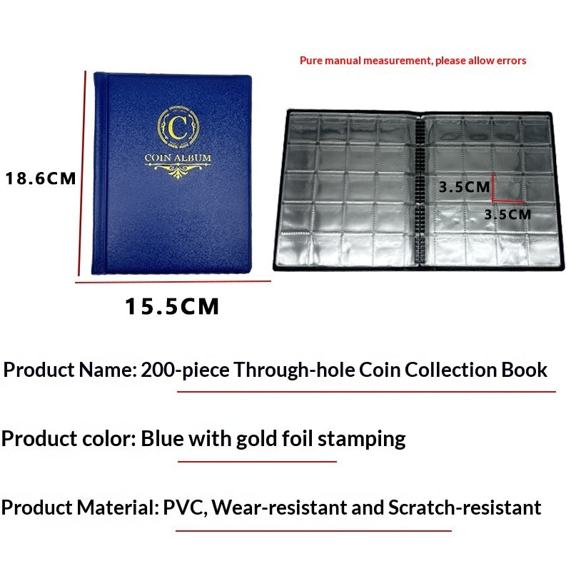 200 Square Coin Album Holders