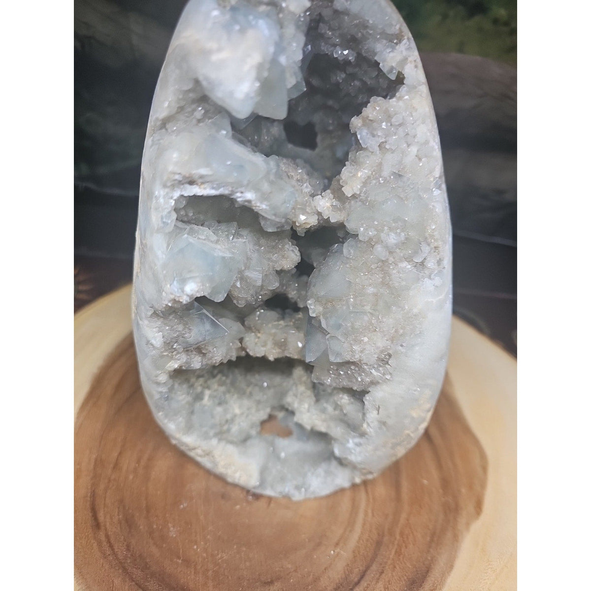 Large Baby Blue Celestite Geode Cluster — 13.6 lbs, 8 inches, Brazil