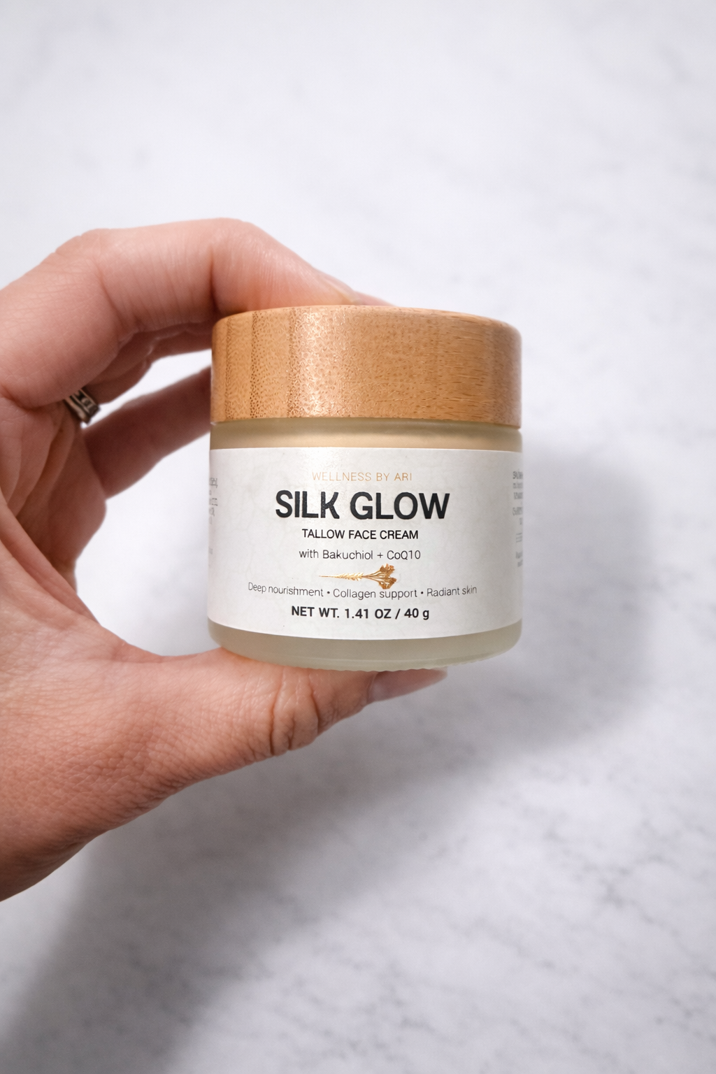 Silk Glow Tallow Face Cream with Bakuchiol + CoQ10