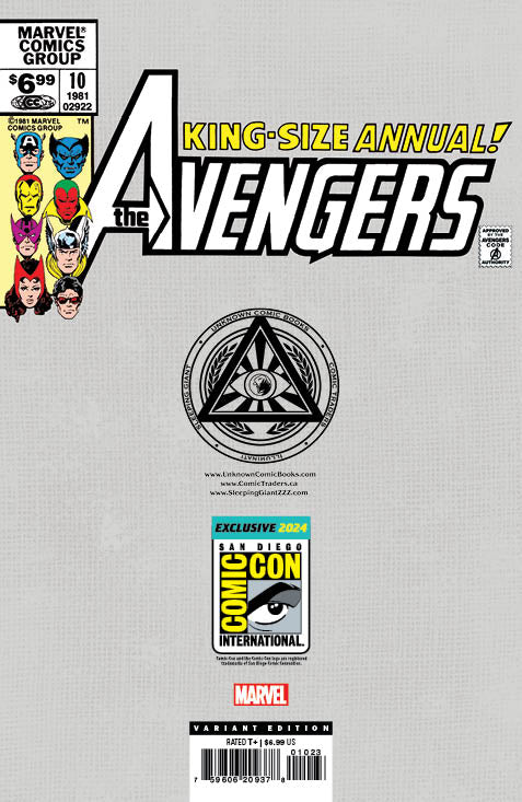 [Signed by Chris Claremont] [FOIL] AVENGERS ANNUAL #10 UNKNOWN COMICS NATHAN SZERDY EXCLUSIVE VAR FACSIMILE VIRGIN SDCC 2024 EDITION [IN STOCK]