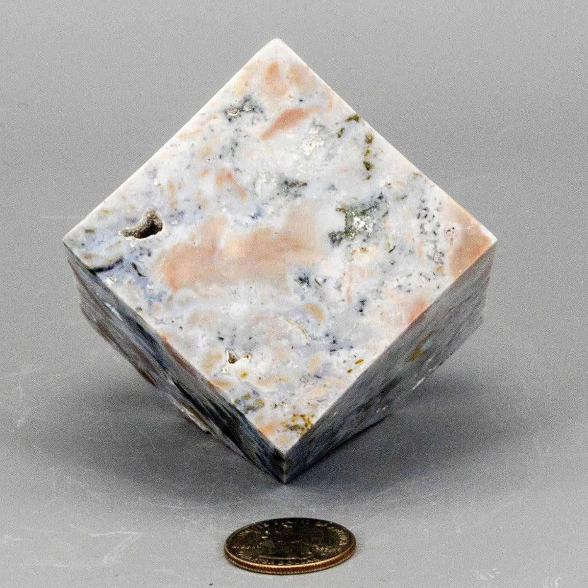 Agate Crystal Cube with Cut Corner Polished Specimen